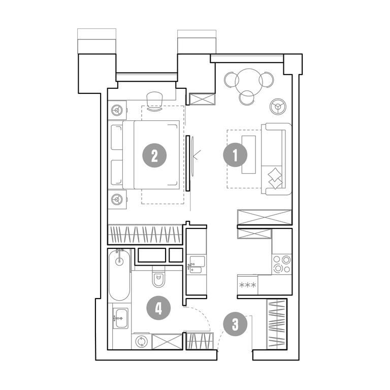 Продажа 1-комн. квартиры, 40,8 м² в ЖК «Мираполис», проспект Мира, 222Ас9, Москва, Россия #1 Продажа 1-комн. квартиры, 40,8 м² в ЖК «Мираполис», проспект Мира, 222Ас9, Москва, Россия #1