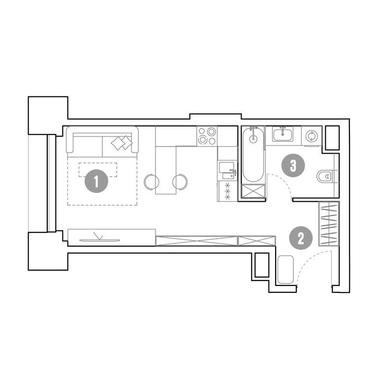 Apartment Sale, 29.5平方米 at Mirapolis, Mira Avenue, 222Ас9, Moscow, Russia #2 Apartment Sale, 29.5平方米 at Mirapolis, Mira Avenue, 222Ас9, Moscow, Russia #2