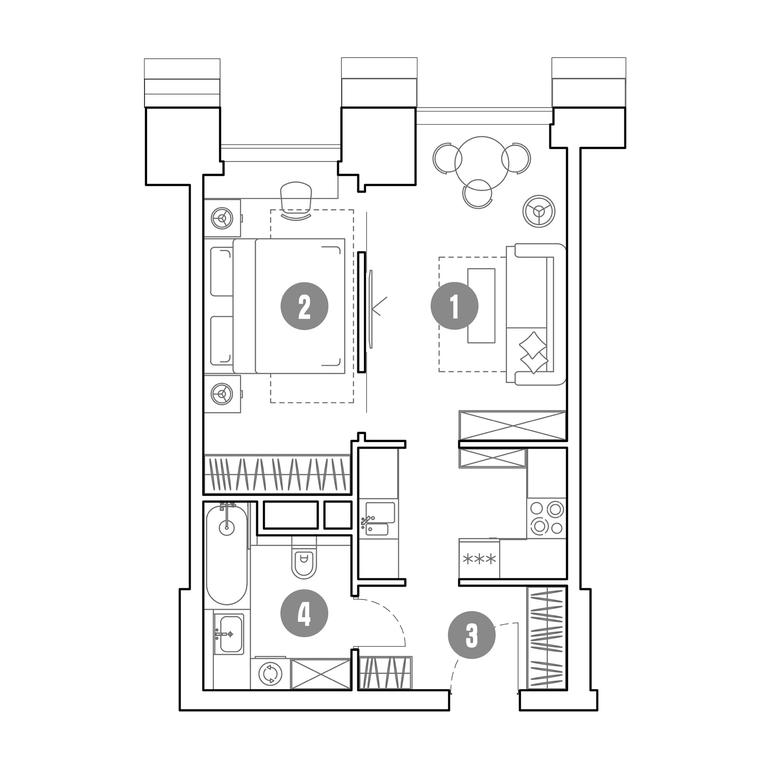 Продажа 1-комн. квартиры, 41,1 м² в ЖК «Мираполис», проспект Мира, 222Ас9, Москва, Россия #1 Продажа 1-комн. квартиры, 41,1 м² в ЖК «Мираполис», проспект Мира, 222Ас9, Москва, Россия #1