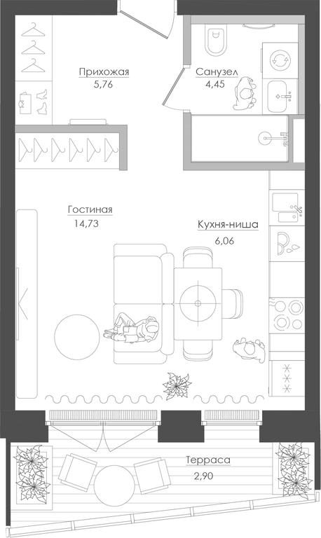 Apartment Sale, 34.45 sq. m. at Seliger City, Ilmenskiy Drive, 14к3, Moscow, Russia #1 Apartment Sale, 34.45 sq. m. at Seliger City, Ilmenskiy Drive, 14к3, Moscow, Russia #1