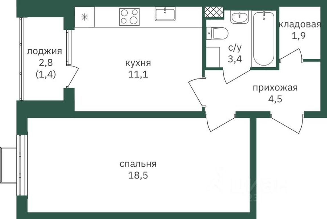 Apartment Sale, 41.7平方米 at Zelenaya Vertikal, Zelyonaya Vertikal Residential Complex, Chertanovo Yuzhnoye District, Yuzhniy Administrative Okrug, Moscow, Russia #1 Apartment Sale, 41.7平方米 at Zelenaya Vertikal, Zelyonaya Vertikal Residential Complex, Chertanovo Yuzhnoye District, Yuzhniy Administrative Okrug, Moscow, Russia #1