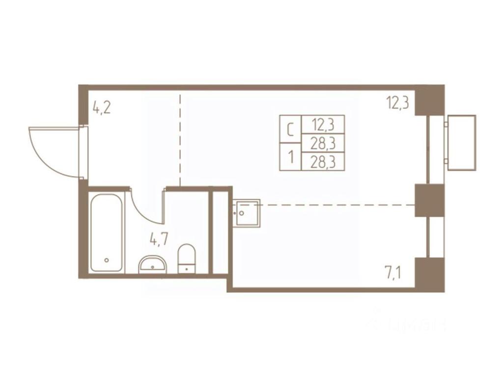 Apartment Sale, 28.3 sq. m. at Fabrikant, 2-y Fabrichny proyezd, Pushkino, Moscow Region, Russia #1 Apartment Sale, 28.3 sq. m. at Fabrikant, 2-y Fabrichny proyezd, Pushkino, Moscow Region, Russia #1