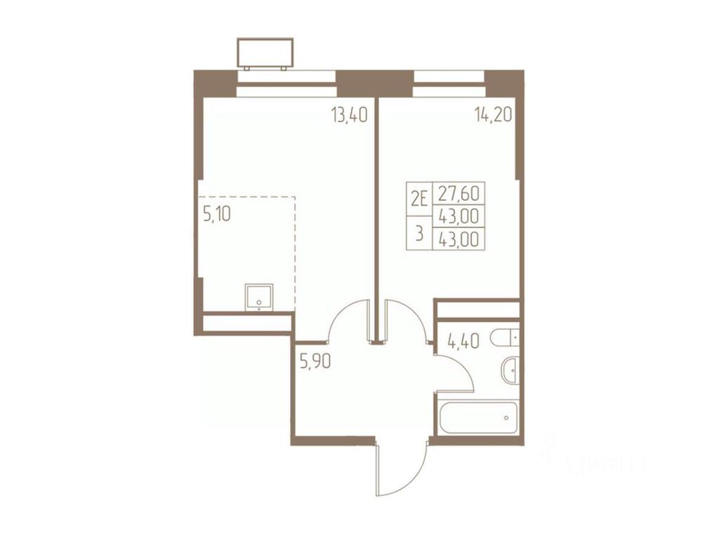 1-BD Apartment Sale, 43平方米 at Fabrikant, 2-y Fabrichny proyezd, Pushkino, Moscow Region, Russia #1 1-BD Apartment Sale, 43平方米 at Fabrikant, 2-y Fabrichny proyezd, Pushkino, Moscow Region, Russia #1