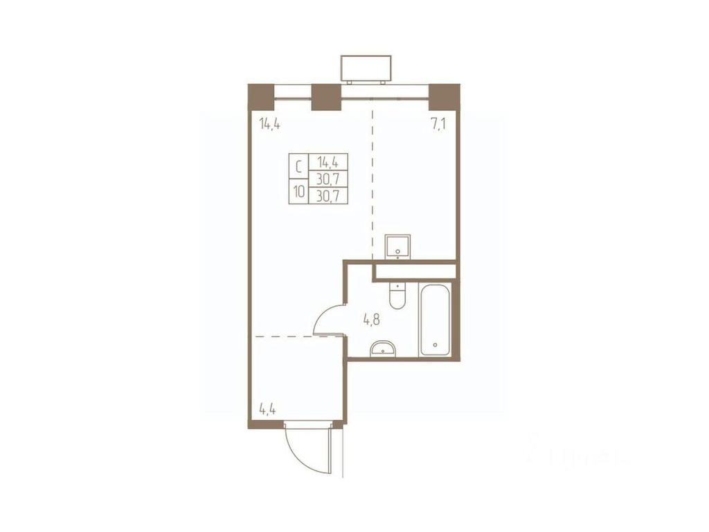 Apartment Sale, 30.7 sq. m. at Fabrikant, 2-y Fabrichny proyezd, Pushkino, Moscow Region, Russia #1 Apartment Sale, 30.7 sq. m. at Fabrikant, 2-y Fabrichny proyezd, Pushkino, Moscow Region, Russia #1