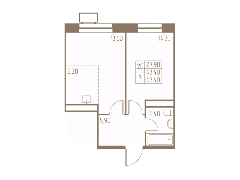 1-BD Apartment Sale, 43.4 sq. m. at Fabrikant, 2-y Fabrichny proyezd, Pushkino, Moscow Region, Russia #1 1-BD Apartment Sale, 43.4 sq. m. at Fabrikant, 2-y Fabrichny proyezd, Pushkino, Moscow Region, Russia #1