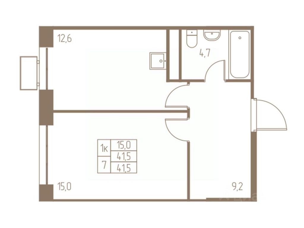 Apartment Sale, 41.5平方米 at Fabrikant, 2-y Fabrichny proyezd, Pushkino, Moscow Region, Russia #1 Apartment Sale, 41.5平方米 at Fabrikant, 2-y Fabrichny proyezd, Pushkino, Moscow Region, Russia #1