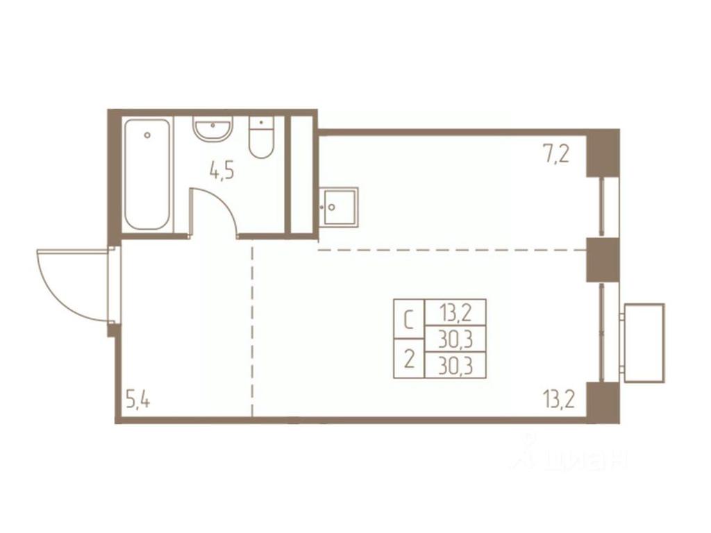 Apartment Sale, 30.3平方米 at Fabrikant, 2-y Fabrichny proyezd, Pushkino, Moscow Region, Russia #1 Apartment Sale, 30.3平方米 at Fabrikant, 2-y Fabrichny proyezd, Pushkino, Moscow Region, Russia #1