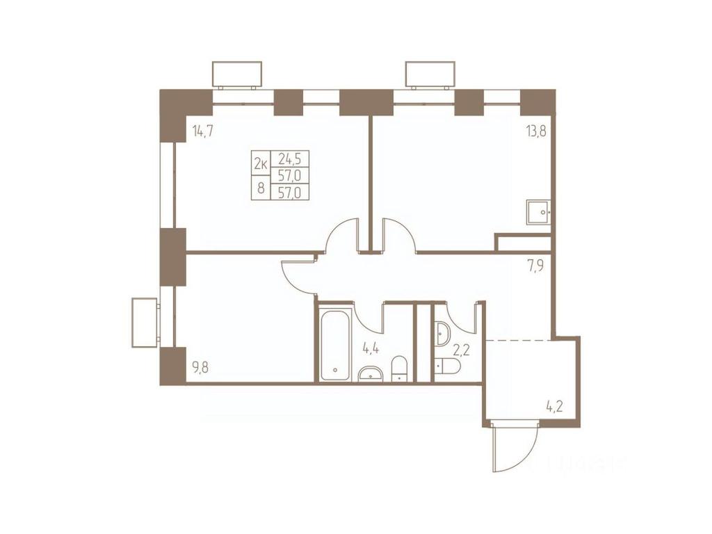 1-BD Apartment Sale, 57平方米 at Fabrikant, 2-y Fabrichny proyezd, Pushkino, Moscow Region, Russia #1 1-BD Apartment Sale, 57平方米 at Fabrikant, 2-y Fabrichny proyezd, Pushkino, Moscow Region, Russia #1