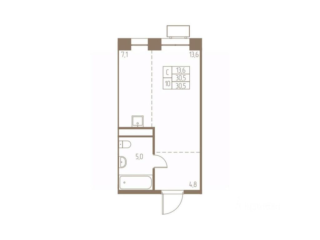 Apartment Sale, 30.5 sq. m. at Fabrikant, 2-y Fabrichny proyezd, Pushkino, Moscow Region, Russia #1 Apartment Sale, 30.5 sq. m. at Fabrikant, 2-y Fabrichny proyezd, Pushkino, Moscow Region, Russia #1