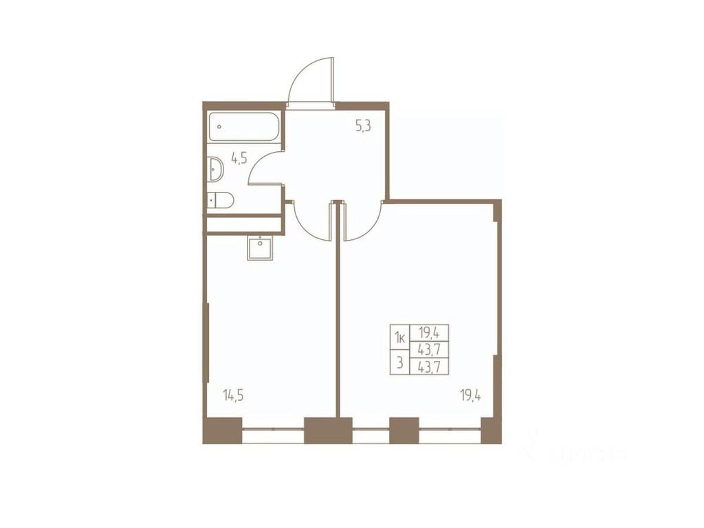 Apartment Sale, 43.7 sq. m. at Fabrikant, 2-y Fabrichny proyezd, Pushkino, Moscow Region, Russia #1 Apartment Sale, 43.7 sq. m. at Fabrikant, 2-y Fabrichny proyezd, Pushkino, Moscow Region, Russia #1