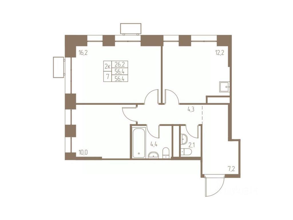 1-BD Apartment Sale, 56.4平方米 at Fabrikant, 2-y Fabrichny proyezd, Pushkino, Moscow Region, Russia #1 1-BD Apartment Sale, 56.4平方米 at Fabrikant, 2-y Fabrichny proyezd, Pushkino, Moscow Region, Russia #1