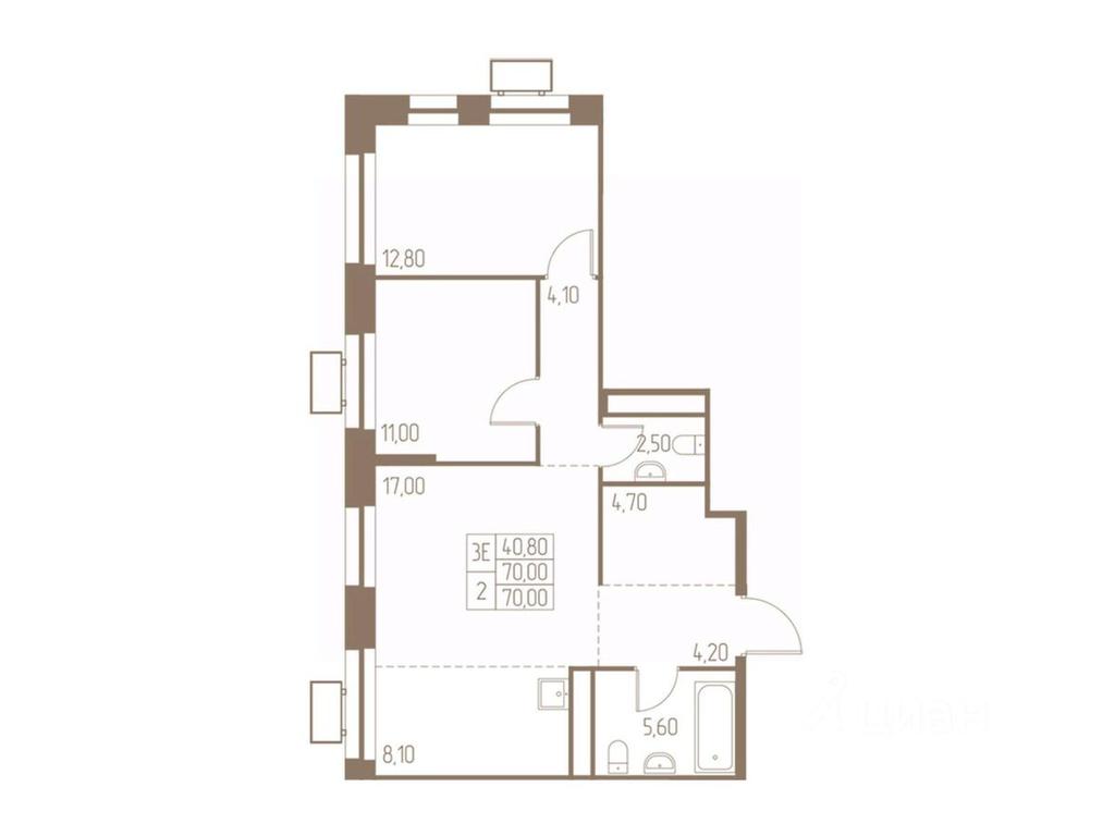 Продажа 2-комн. квартиры, 70 м² в ЖК «Фабрикант», 2-й Фабричный проезд, Пушкино, Московская область, Россия #1