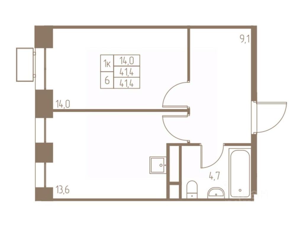 Apartment Sale, 41.4 sq. m. at Fabrikant, 2-y Fabrichny proyezd, Pushkino, Moscow Region, Russia #1 Apartment Sale, 41.4 sq. m. at Fabrikant, 2-y Fabrichny proyezd, Pushkino, Moscow Region, Russia #1