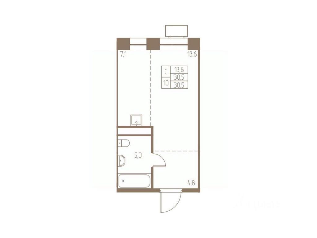 Apartment Sale, 30.5 sq. m. at Fabrikant, 2-y Fabrichny proyezd, Pushkino, Moscow Region, Russia #1 Apartment Sale, 30.5 sq. m. at Fabrikant, 2-y Fabrichny proyezd, Pushkino, Moscow Region, Russia #1