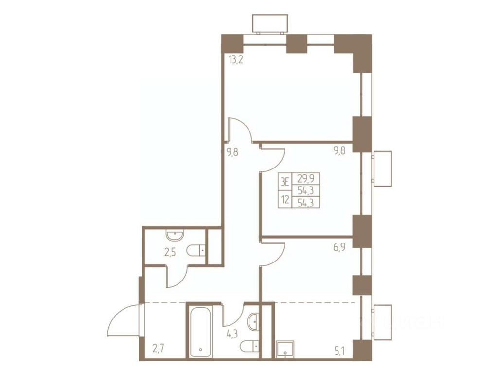 Продажа 2-комн. квартиры, 54,3 м² в ЖК «Фабрикант», 2-й Фабричный проезд, Пушкино, Московская область, Россия #1 Продажа 2-комн. квартиры, 54,3 м² в ЖК «Фабрикант», 2-й Фабричный проезд, Пушкино, Московская область, Россия #1