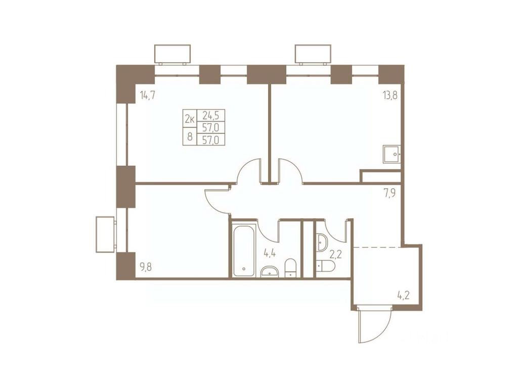 1-BD Apartment Sale, 57平方米 at Fabrikant, 2-y Fabrichny proyezd, Pushkino, Moscow Region, Russia #1 1-BD Apartment Sale, 57平方米 at Fabrikant, 2-y Fabrichny proyezd, Pushkino, Moscow Region, Russia #1