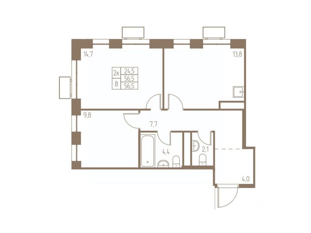 1-BD Apartment Sale, 56.5 sq. m. at Fabrikant, 2-y Fabrichny proyezd, Pushkino, Moscow Region, Russia #1 1-BD Apartment Sale, 56.5 sq. m. at Fabrikant, 2-y Fabrichny proyezd, Pushkino, Moscow Region, Russia #1