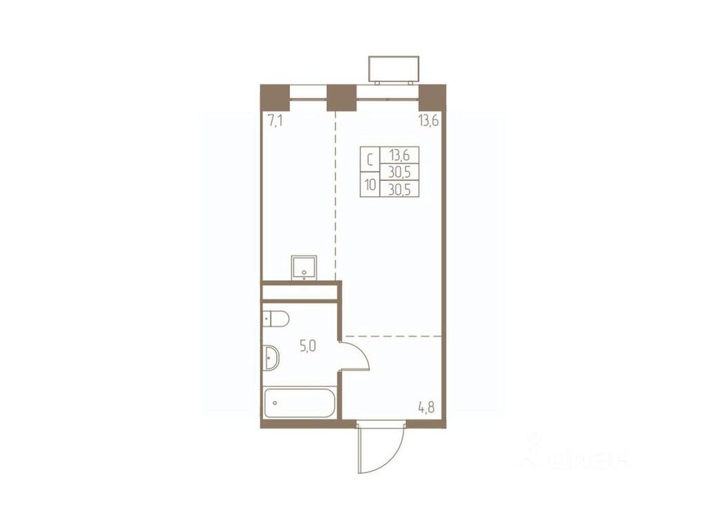 Apartment Sale, 30.5 sq. m. at Fabrikant, 2-y Fabrichny proyezd, Pushkino, Moscow Region, Russia #1 Apartment Sale, 30.5 sq. m. at Fabrikant, 2-y Fabrichny proyezd, Pushkino, Moscow Region, Russia #1