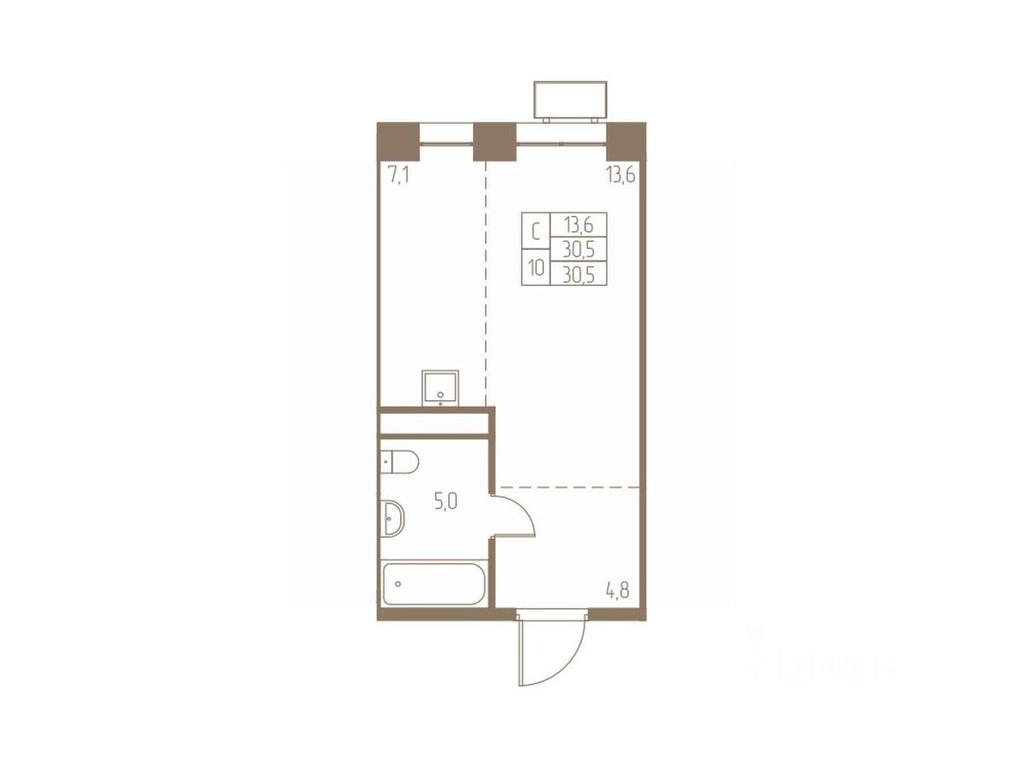 Apartment Sale, 30.5平方米 at Fabrikant, 2-y Fabrichny proyezd, Pushkino, Moscow Region, Russia #1 Apartment Sale, 30.5平方米 at Fabrikant, 2-y Fabrichny proyezd, Pushkino, Moscow Region, Russia #1