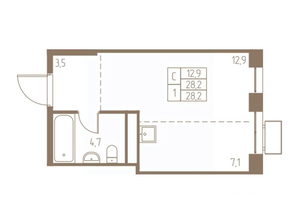 Apartment Sale, 28.2 sq. m. at Fabrikant, 2-y Fabrichny proyezd, Pushkino, Moscow Region, Russia #1 Apartment Sale, 28.2 sq. m. at Fabrikant, 2-y Fabrichny proyezd, Pushkino, Moscow Region, Russia #1