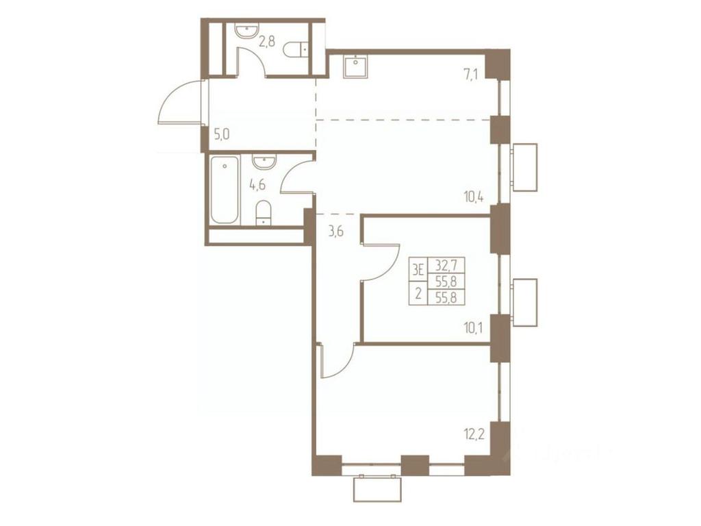 Продажа 2-комн. квартиры, 55,8 м² в ЖК «Фабрикант», 2-й Фабричный проезд, Пушкино, Московская область, Россия #1 Продажа 2-комн. квартиры, 55,8 м² в ЖК «Фабрикант», 2-й Фабричный проезд, Пушкино, Московская область, Россия #1