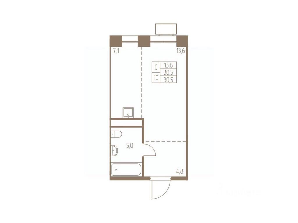 Apartment Sale, 30.5 sq. m. at Fabrikant, 2-y Fabrichny proyezd, Pushkino, Moscow Region, Russia #1 Apartment Sale, 30.5 sq. m. at Fabrikant, 2-y Fabrichny proyezd, Pushkino, Moscow Region, Russia #1