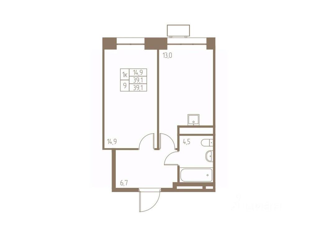 Apartment Sale, 39.1平方米 at Fabrikant, 2-y Fabrichny proyezd, Pushkino, Moscow Region, Russia #1 Apartment Sale, 39.1平方米 at Fabrikant, 2-y Fabrichny proyezd, Pushkino, Moscow Region, Russia #1