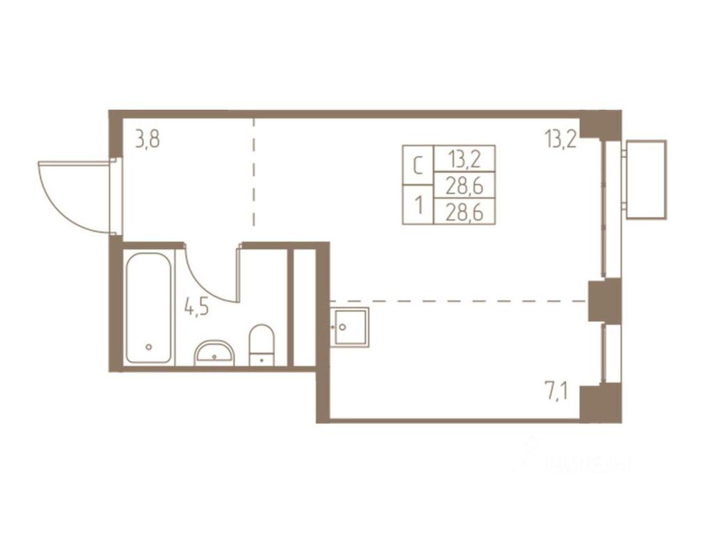 Apartment Sale, 28.6 sq. m. at Fabrikant, 2-y Fabrichny proyezd, Pushkino, Moscow Region, Russia #1 Apartment Sale, 28.6 sq. m. at Fabrikant, 2-y Fabrichny proyezd, Pushkino, Moscow Region, Russia #1