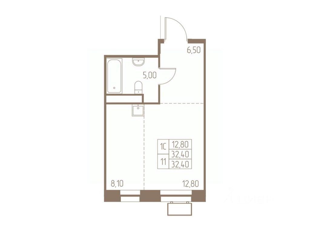Apartment Sale, 32.4 sq. m. at Fabrikant, 2-y Fabrichny proyezd, Pushkino, Moscow Region, Russia #1