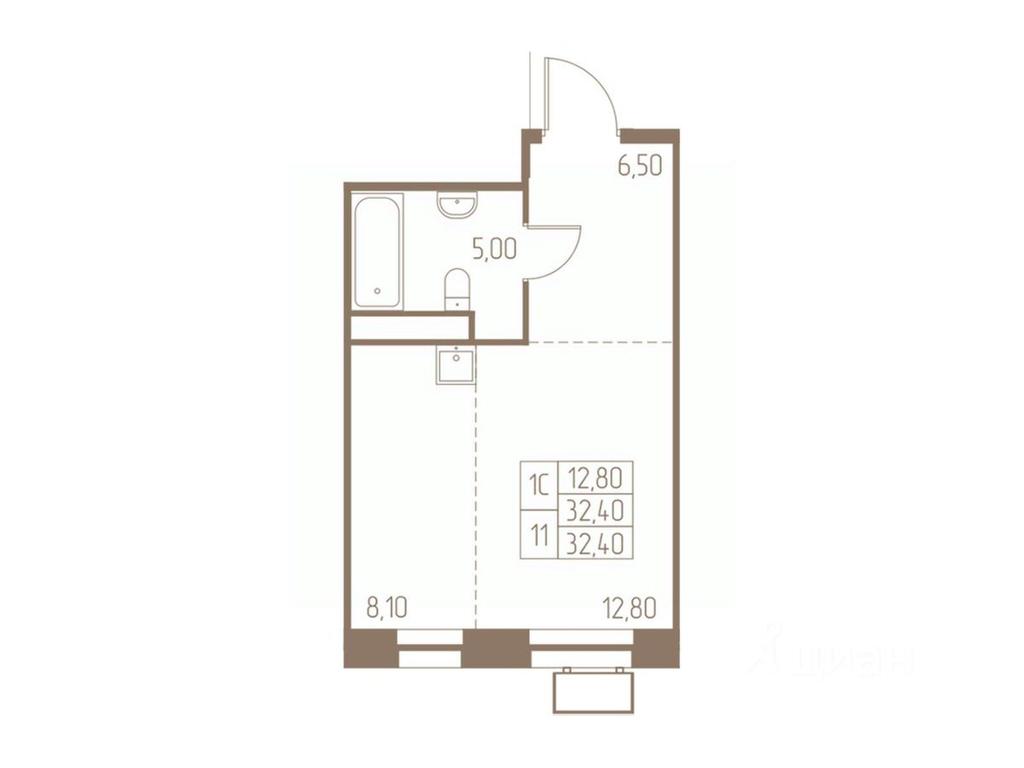 Apartment Sale, 32.4 sq. m. at Fabrikant, 2-y Fabrichny proyezd, Pushkino, Moscow Region, Russia #1