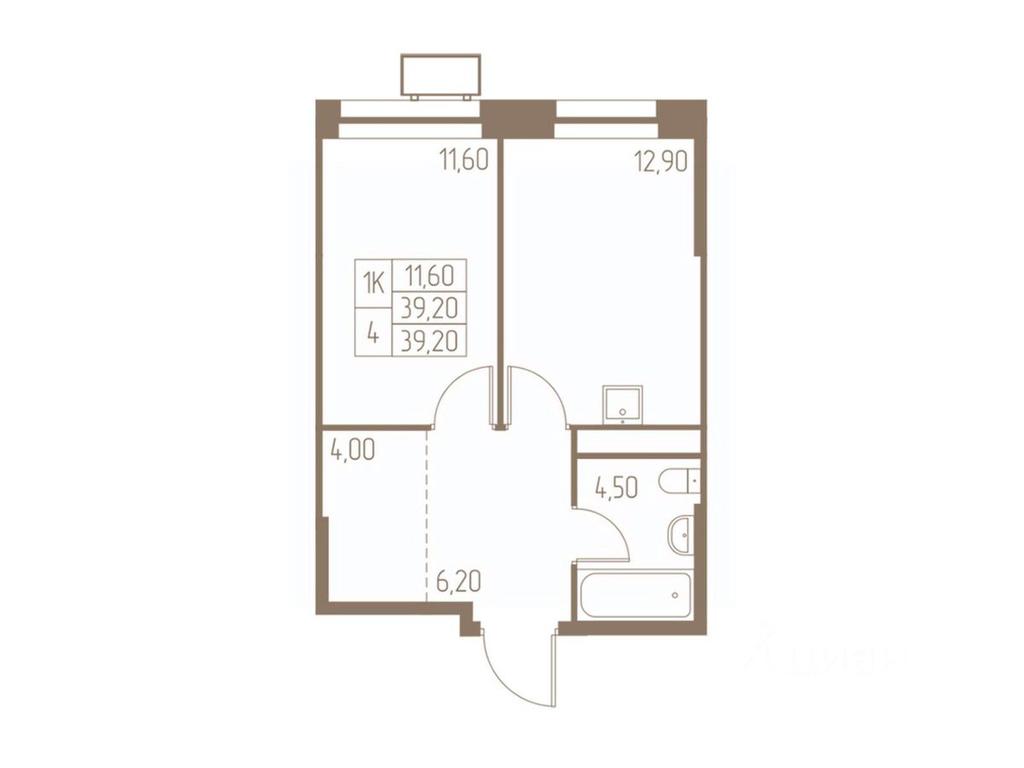 Apartment Sale, 39.2 sq. m. at Fabrikant, 2-y Fabrichny proyezd, Pushkino, Moscow Region, Russia #1