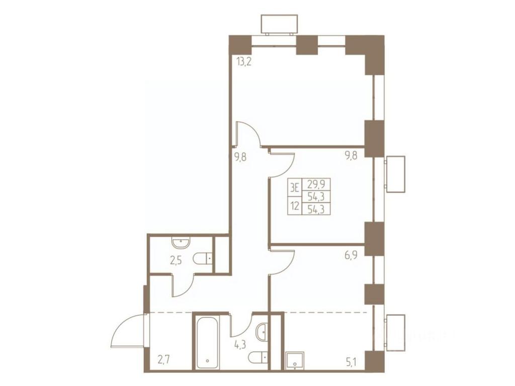 Продажа 2-комн. квартиры, 54,3 м² в ЖК «Фабрикант», 2-й Фабричный проезд, Пушкино, Московская область, Россия #1 Продажа 2-комн. квартиры, 54,3 м² в ЖК «Фабрикант», 2-й Фабричный проезд, Пушкино, Московская область, Россия #1