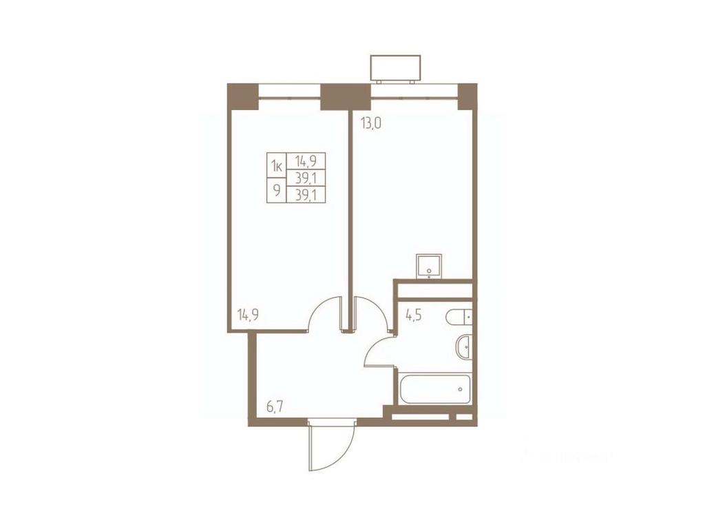 Apartment Sale, 39.1 sq. m. at Fabrikant, 2-y Fabrichny proyezd, Pushkino, Moscow Region, Russia #1