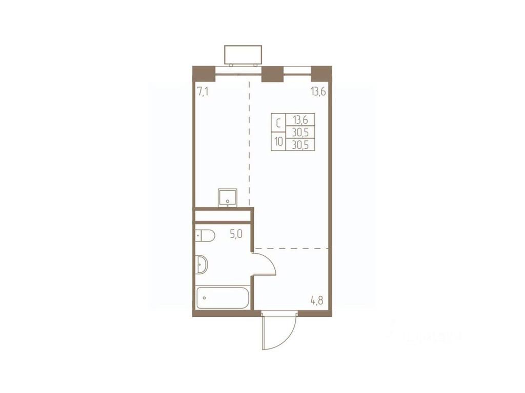 Apartment Sale, 30.5 sq. m. at Fabrikant, 2-y Fabrichny proyezd, Pushkino, Moscow Region, Russia #1 Apartment Sale, 30.5 sq. m. at Fabrikant, 2-y Fabrichny proyezd, Pushkino, Moscow Region, Russia #1