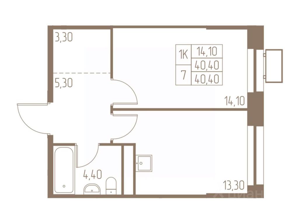Apartment Sale, 40.4平方米 at Fabrikant, 2-y Fabrichny proyezd, Pushkino, Moscow Region, Russia #1 Apartment Sale, 40.4平方米 at Fabrikant, 2-y Fabrichny proyezd, Pushkino, Moscow Region, Russia #1