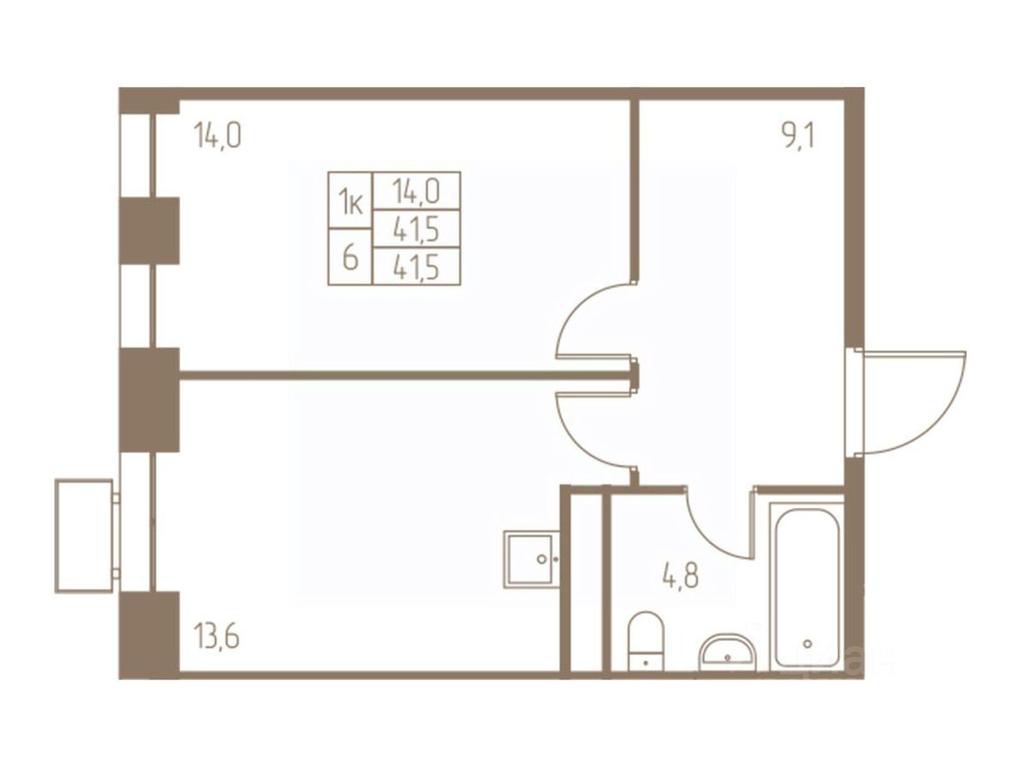 Apartment Sale, 41.5 sq. m. at Fabrikant, 2-y Fabrichny proyezd, Pushkino, Moscow Region, Russia #1 Apartment Sale, 41.5 sq. m. at Fabrikant, 2-y Fabrichny proyezd, Pushkino, Moscow Region, Russia #1
