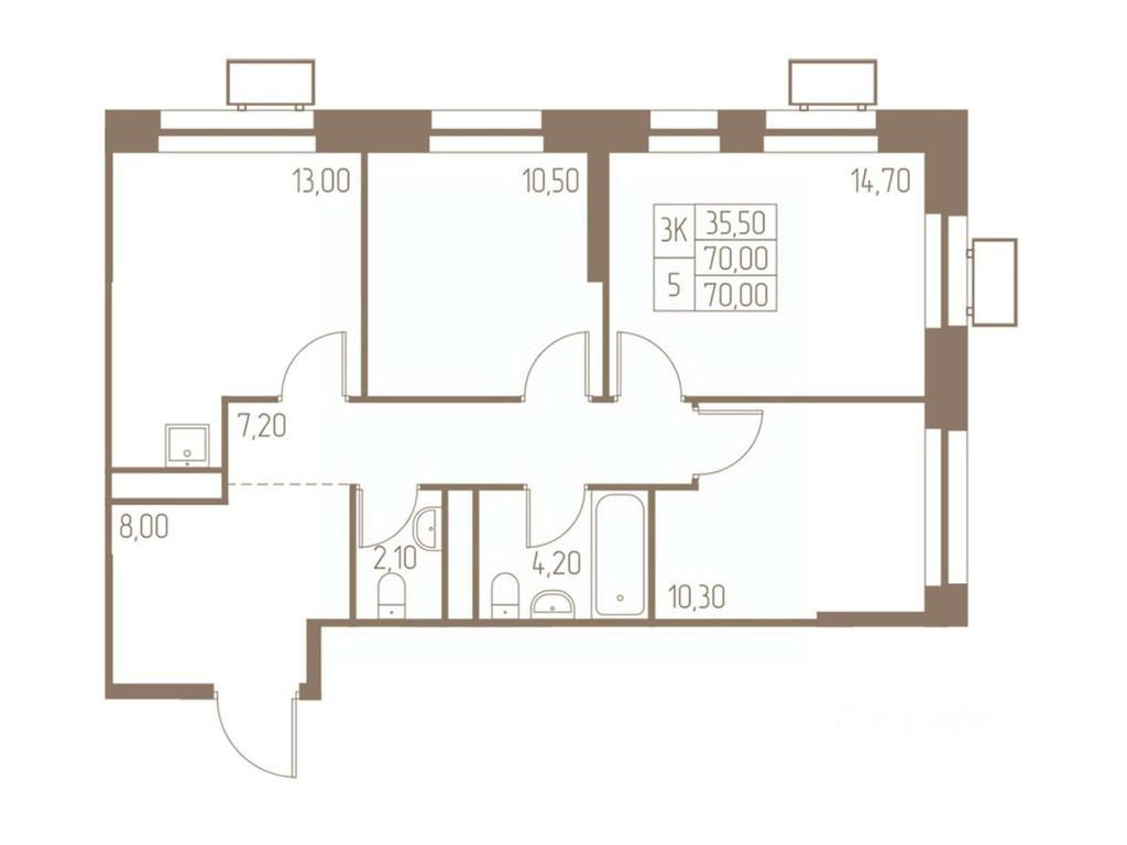 2-BD Apartment Sale, 70 sq. m. at Fabrikant, 2-y Fabrichny proyezd, Pushkino, Moscow Region, Russia #1 2-BD Apartment Sale, 70 sq. m. at Fabrikant, 2-y Fabrichny proyezd, Pushkino, Moscow Region, Russia #1