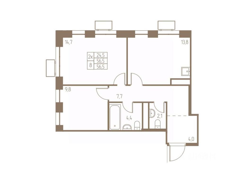 1-BD Apartment Sale, 56.5平方米 at Fabrikant, 2-y Fabrichny proyezd, Pushkino, Moscow Region, Russia #1 1-BD Apartment Sale, 56.5平方米 at Fabrikant, 2-y Fabrichny proyezd, Pushkino, Moscow Region, Russia #1