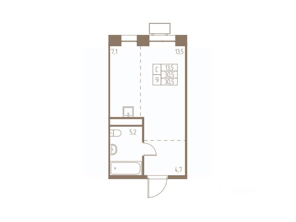 Apartment Sale, 30.5平方米 at Fabrikant, 2-y Fabrichny proyezd, Pushkino, Moscow Region, Russia #1 Apartment Sale, 30.5平方米 at Fabrikant, 2-y Fabrichny proyezd, Pushkino, Moscow Region, Russia #1