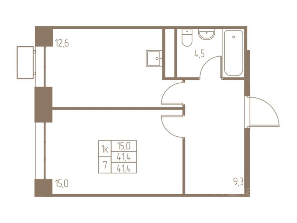 Apartment Sale, 41.4平方米 at Fabrikant, 2-y Fabrichny proyezd, Pushkino, Moscow Region, Russia #1 Apartment Sale, 41.4平方米 at Fabrikant, 2-y Fabrichny proyezd, Pushkino, Moscow Region, Russia #1