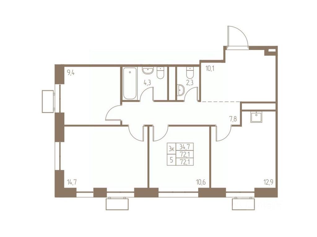 Продажа 2-комн. квартиры, 72,1 м² в ЖК «Фабрикант», 2-й Фабричный проезд, Пушкино, Московская область, Россия #1 Продажа 2-комн. квартиры, 72,1 м² в ЖК «Фабрикант», 2-й Фабричный проезд, Пушкино, Московская область, Россия #1
