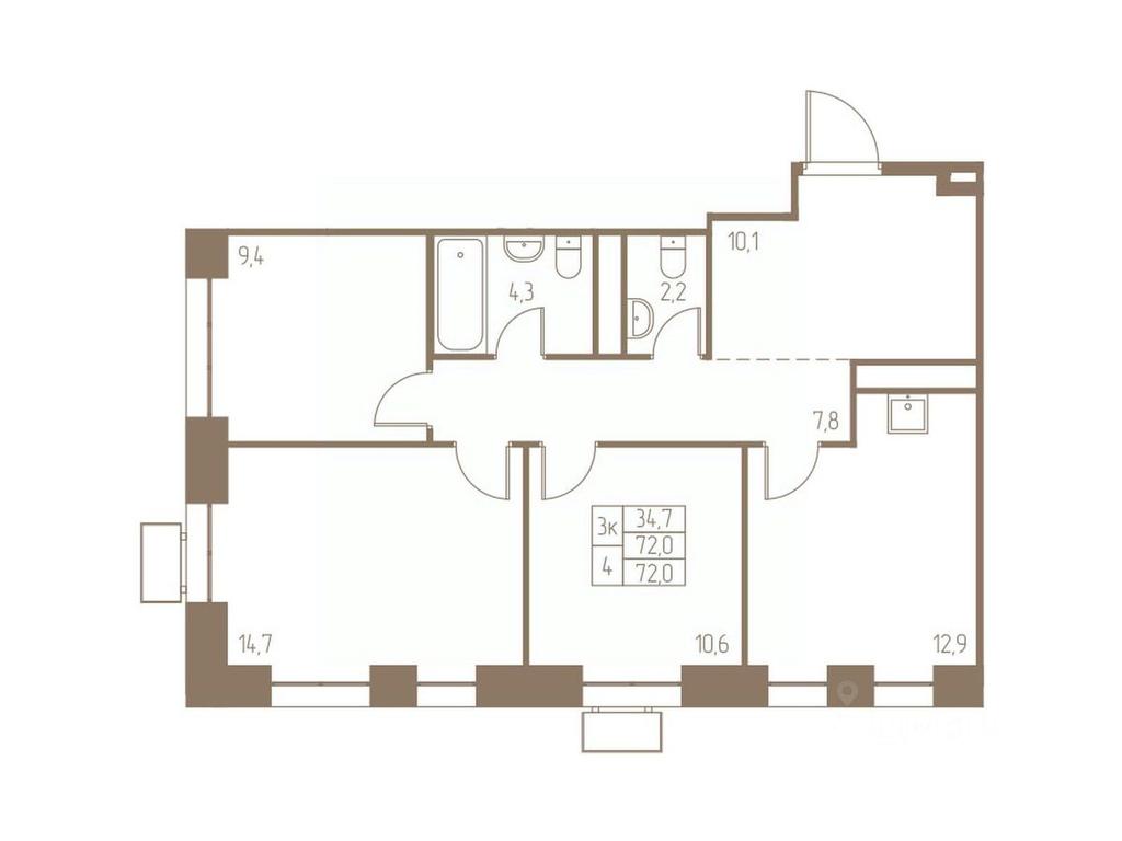 2-BD Apartment Sale, 72 sq. m. at Fabrikant, 2-y Fabrichny proyezd, Pushkino, Moscow Region, Russia #1 2-BD Apartment Sale, 72 sq. m. at Fabrikant, 2-y Fabrichny proyezd, Pushkino, Moscow Region, Russia #1