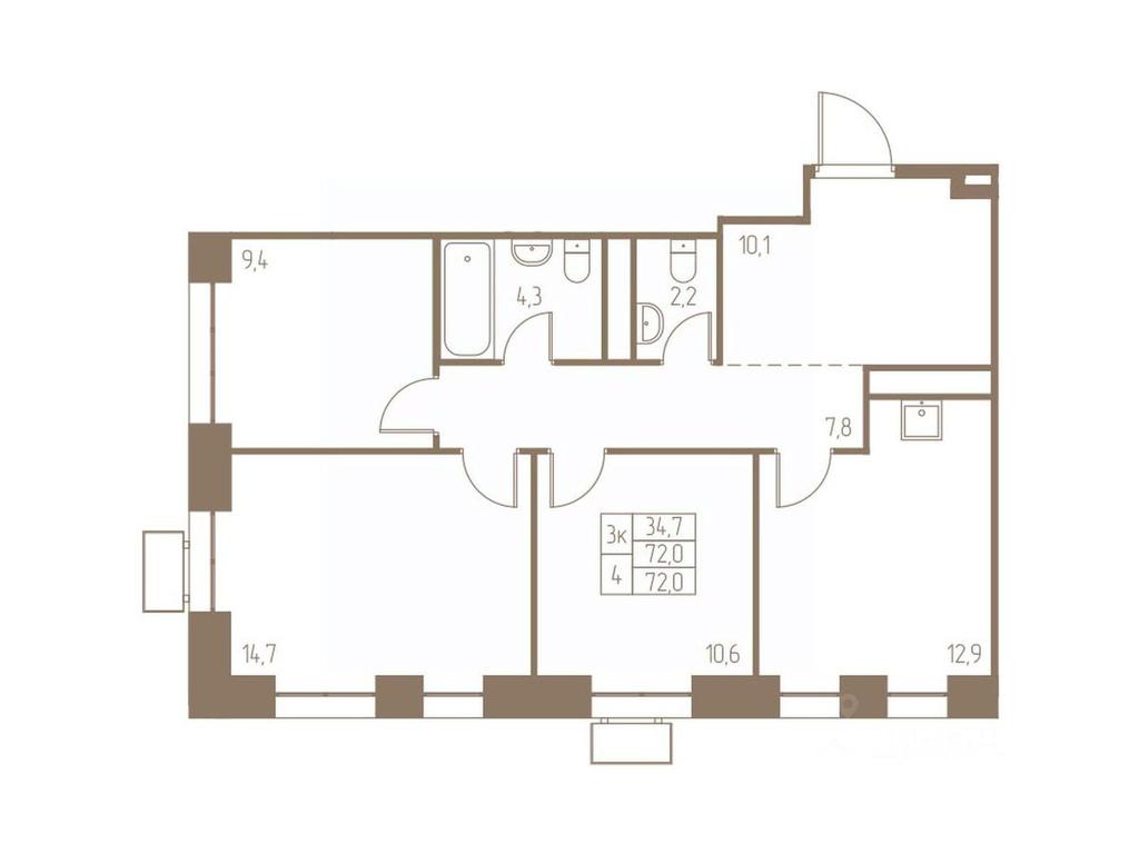 2-BD Apartment Sale, 72 sq. m. at Fabrikant, 2-y Fabrichny proyezd, Pushkino, Moscow Region, Russia #1 2-BD Apartment Sale, 72 sq. m. at Fabrikant, 2-y Fabrichny proyezd, Pushkino, Moscow Region, Russia #1