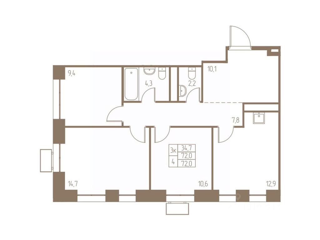 2-BD Apartment Sale, 72 sq. m. at Fabrikant, 2-y Fabrichny proyezd, Pushkino, Moscow Region, Russia #1 2-BD Apartment Sale, 72 sq. m. at Fabrikant, 2-y Fabrichny proyezd, Pushkino, Moscow Region, Russia #1