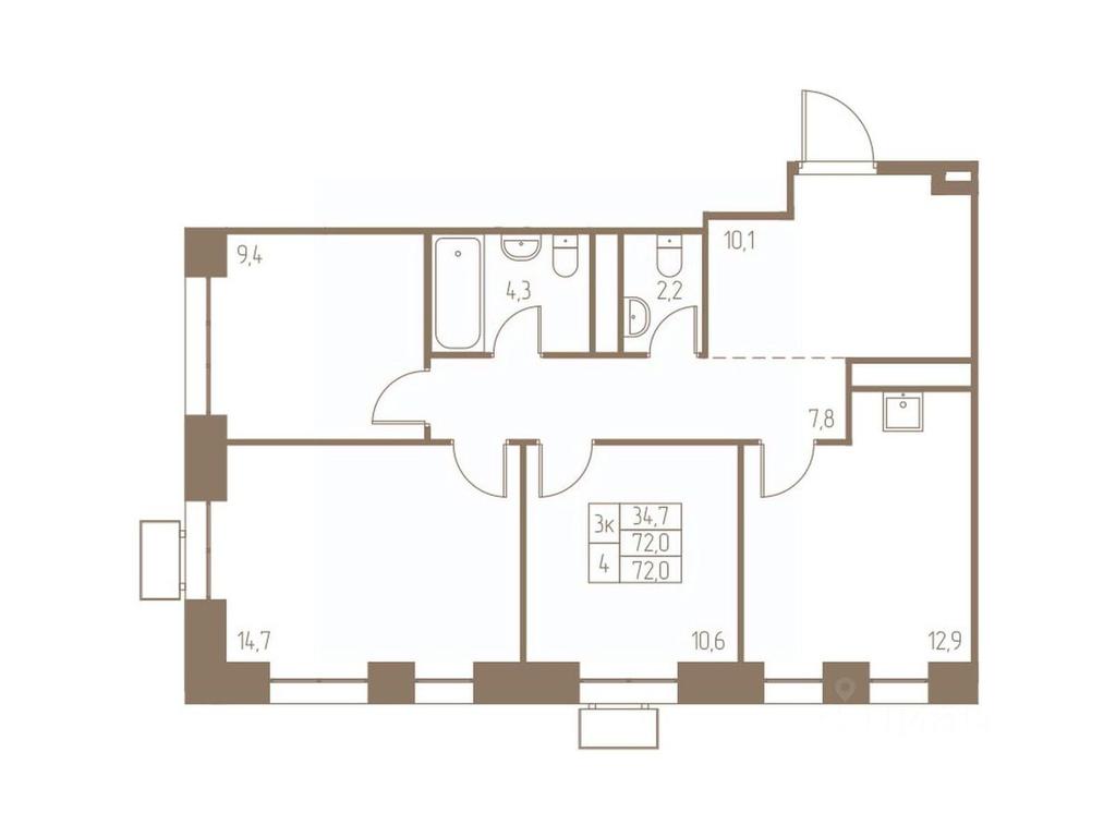 2-BD Apartment Sale, 72 sq. m. at Fabrikant, 2-y Fabrichny proyezd, Pushkino, Moscow Region, Russia #1 2-BD Apartment Sale, 72 sq. m. at Fabrikant, 2-y Fabrichny proyezd, Pushkino, Moscow Region, Russia #1