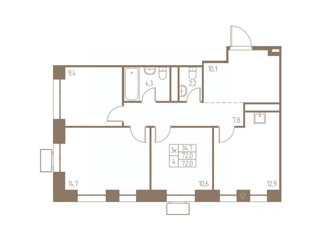 2-BD Apartment Sale, 72 sq. m. at Fabrikant, 2-y Fabrichny proyezd, Pushkino, Moscow Region, Russia #1 2-BD Apartment Sale, 72 sq. m. at Fabrikant, 2-y Fabrichny proyezd, Pushkino, Moscow Region, Russia #1