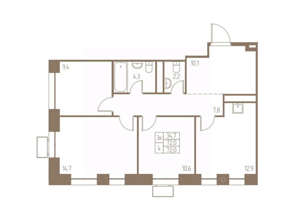 2-BD Apartment Sale, 72 sq. m. at Fabrikant, 2-y Fabrichny proyezd, Pushkino, Moscow Region, Russia #1 2-BD Apartment Sale, 72 sq. m. at Fabrikant, 2-y Fabrichny proyezd, Pushkino, Moscow Region, Russia #1