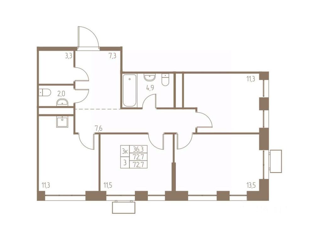 Продажа 2-комн. квартиры, 72,7 м² в ЖК «Фабрикант», 2-й Фабричный проезд, Пушкино, Московская область, Россия #1 Продажа 2-комн. квартиры, 72,7 м² в ЖК «Фабрикант», 2-й Фабричный проезд, Пушкино, Московская область, Россия #1