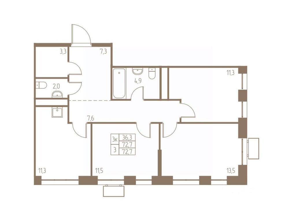 Продажа 2-комн. квартиры, 72,7 м² в ЖК «Фабрикант», 2-й Фабричный проезд, Пушкино, Московская область, Россия #1 Продажа 2-комн. квартиры, 72,7 м² в ЖК «Фабрикант», 2-й Фабричный проезд, Пушкино, Московская область, Россия #1