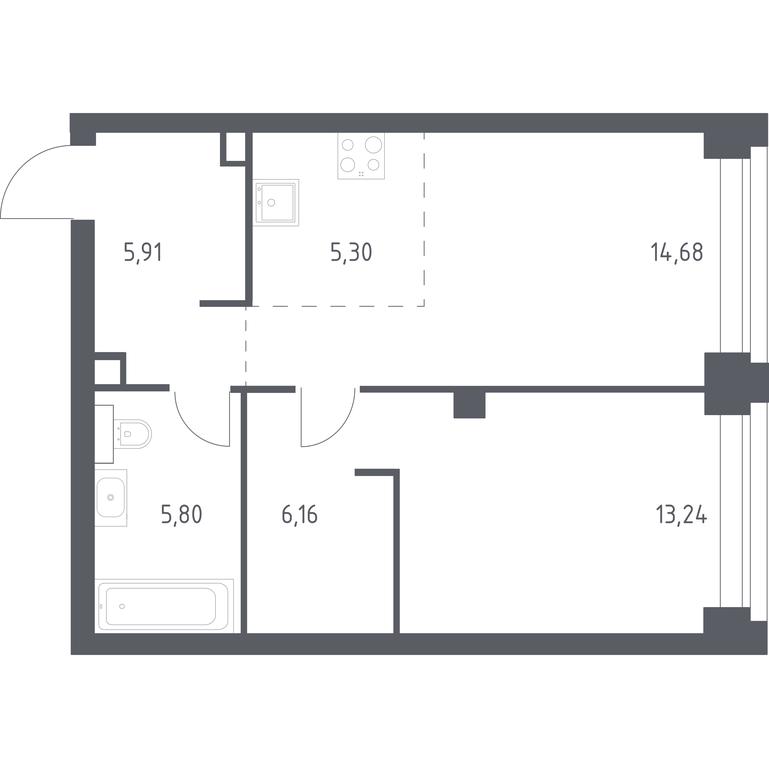 Apartment Sale, 51.09 sq. m. at Nova, Bratyev Fonchenko Street, вл21, Moscow, Russia #1 Apartment Sale, 51.09 sq. m. at Nova, Bratyev Fonchenko Street, вл21, Moscow, Russia #1